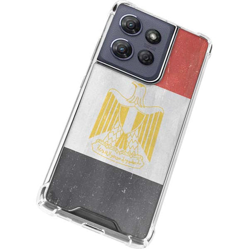 Egypt Flag Distressed Moto G Play 5G (2025) Clear Case